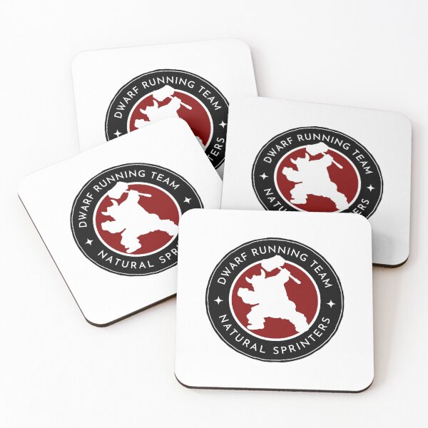 Item preview, Dwarf Running Team - Natural Sprinters - White - Fantasy Funny Running designed and sold by Fenay Designs.