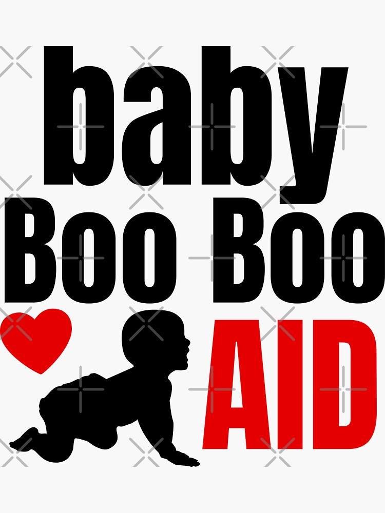 First Aid Emergency Sticker Baby boo boo aid Sticker for