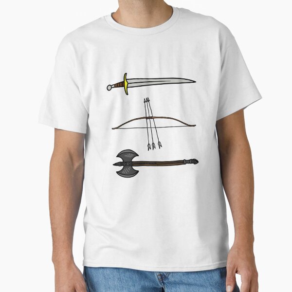 Item preview, You have my sword and my bow and my axe II - White - Fantasy designed and sold by Fenay Designs.