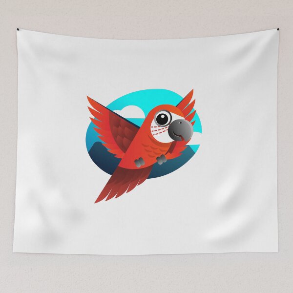 Item preview,  scarlet macaw, parrot, designed and sold by SUNDigital123.