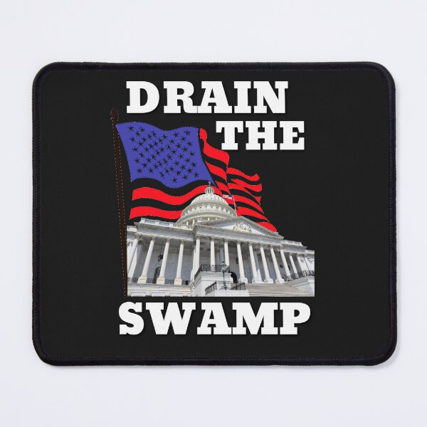 Item preview, Drain the Swamp with Image of the Capital Building and American Flag designed and sold by AmericaFreedom.