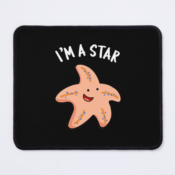Item preview, I'm A Star Funny Starfish Puns (Dark BG) designed and sold by punnybone.