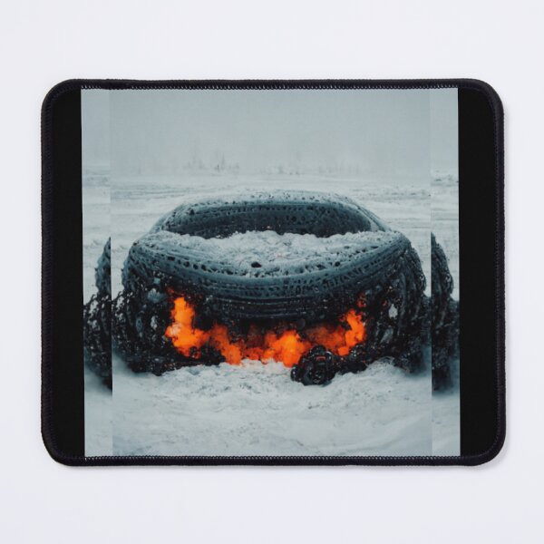 Item preview,  the car burns in the snow designed and sold by kupusce.