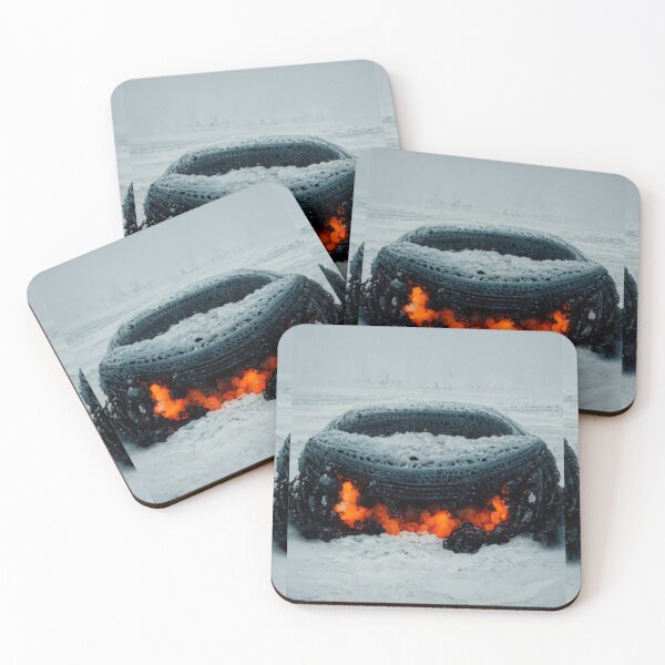 Item preview,  the car burns in the snow designed and sold by kupusce.