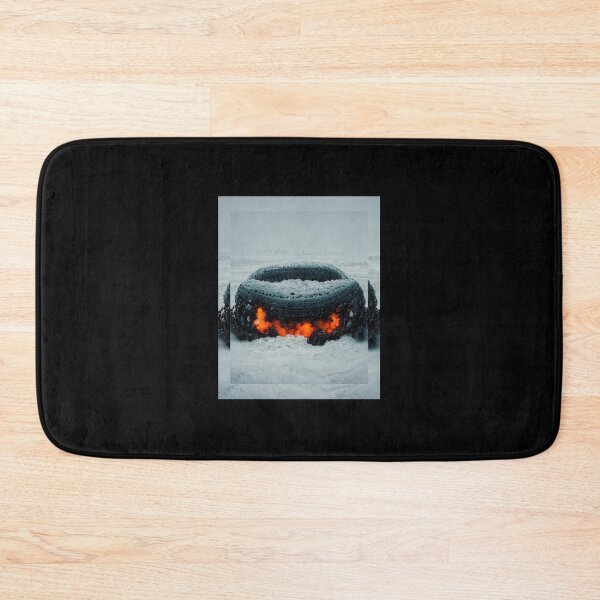 Item preview,  the car burns in the snow designed and sold by kupusce.