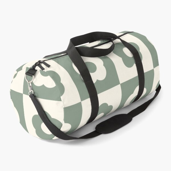 Item preview, Sage Green Vintage Flower Checkers designed and sold by Carolina Diaz.
