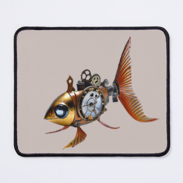 Item preview, Lucy the Steampunk Goldfish designed and sold by Angela Micheli Otwell.