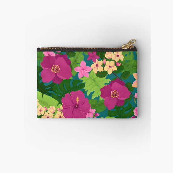 Item preview, Pink Flowers and Tropical Leaves designed and sold by Cordata.