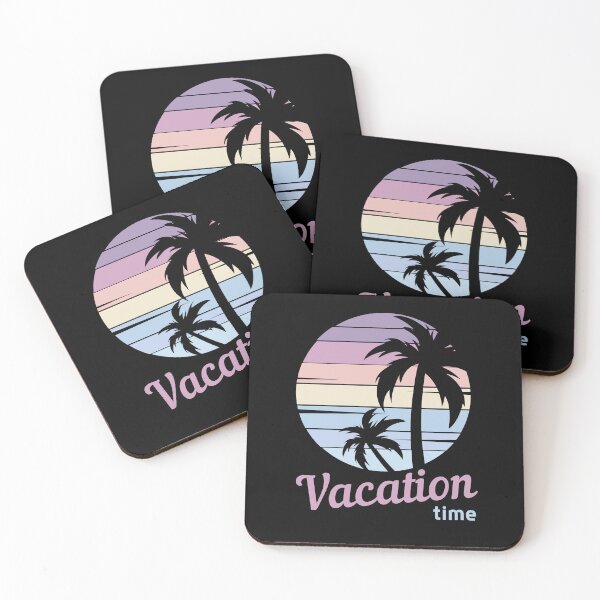 Item preview, Vacation Time - Vintage Tropical Sunset, Follow The Sun, Beach You To It designed and sold by Sun Sand & Sea Art.