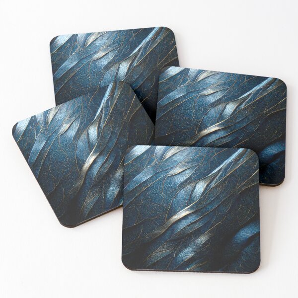 Item preview, Luxury Dark Blue Metal Ornate Metallic Texture designed and sold by MythicPrompts.