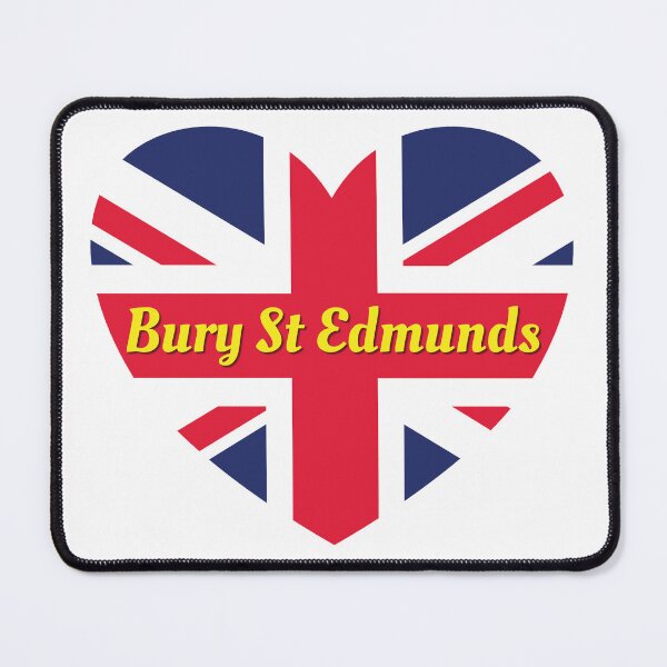 Item preview, Bury St Edmunds England UK British Flag Heart (White) designed and sold by DPattonPD.