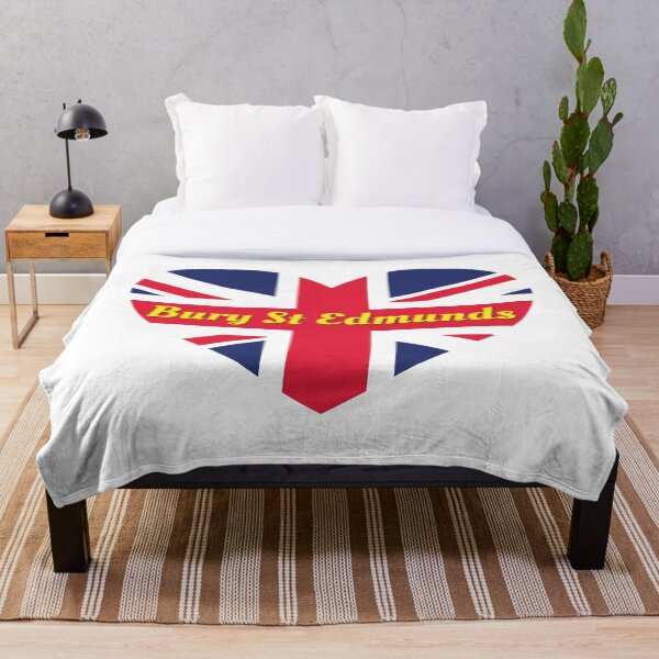 Item preview, Bury St Edmunds Inglaterra Reino Unido Bandera británica Corazón (Blanco) designed and sold by DPattonPD.