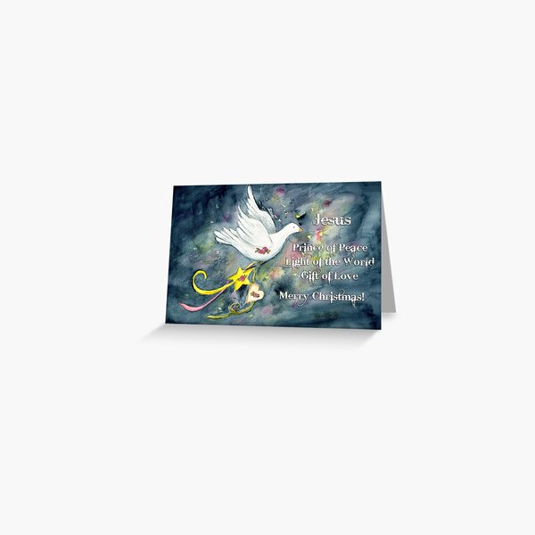 Christmas Dove Greeting Card