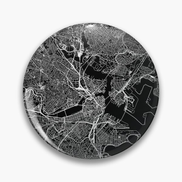Item preview, Boston Black Map designed and sold by multiplicitymap.