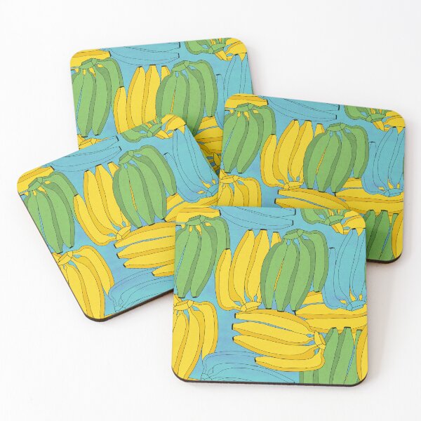 Item preview, Bananas pattern - yellow, green, blue designed and sold by MitaDreamDesign.
