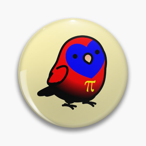 Item preview, Chubby Polyamory LGBT+ Pride Lovebird designed and sold by birdhism.