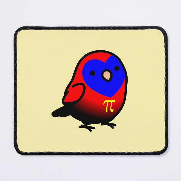 Item preview, Chubby Polyamory LGBT+ Pride Lovebird designed and sold by birdhism.