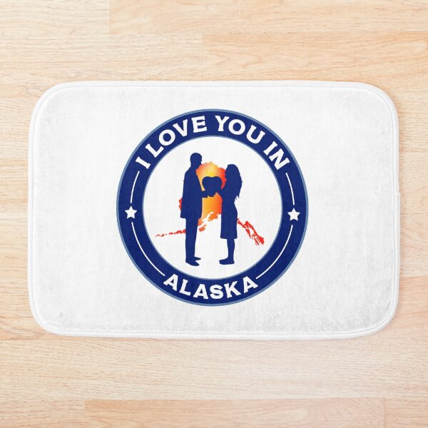 Artikelvorschau, I love you in Alaska - Love & Happiness in Alaska, USA -  entworfen und verkauft von 1212-Design.