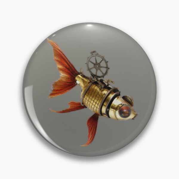 Item preview, Orville the Steampunk Goldfish designed and sold by Angela Micheli Otwell.