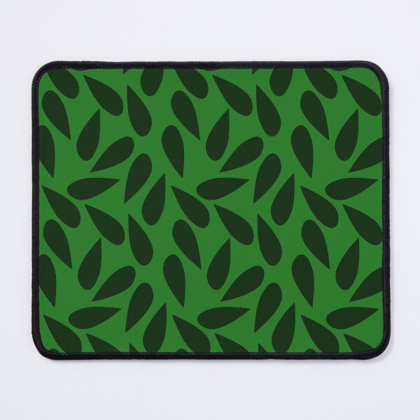 Item preview, A green background with dark green leaf pattern designed and sold by detalheseartes.