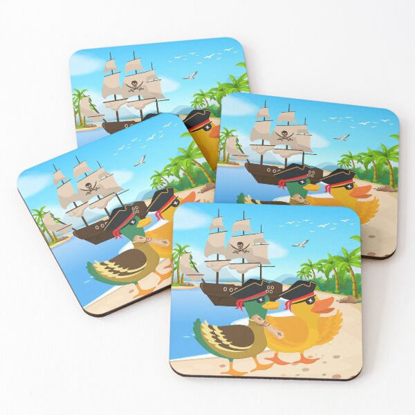 Item preview, Cute Pirate Ducks on beach designed and sold by Write-to-Rebel.