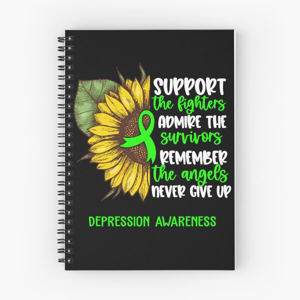 Item preview, Depression Awareness - Support the Fighters Admire the Survivors Remember the Angels Never Give Up designed and sold by whlrcheryl.
