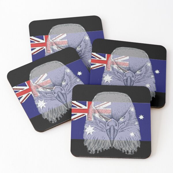 Item preview, AUSTRALIA EAGLE FLAG designed and sold by THE AMERICAN TEEVANGELIST.