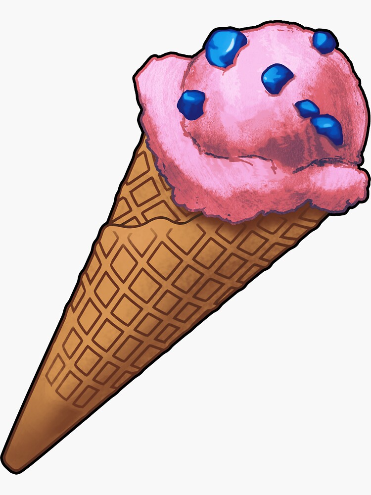 "Bubble Gum Ice Cream Cone" Sticker for Sale by torchbrenner Redbubble