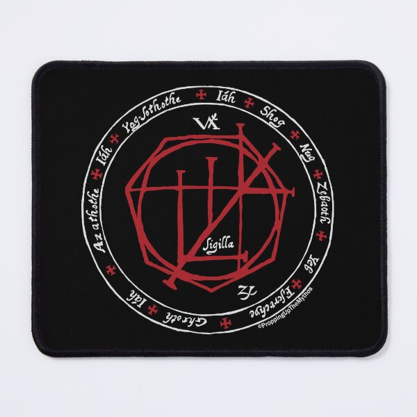 Item preview, Necronomicon Elder Sign (for dark backgrounds) designed and sold by PropUpTheMythos.
