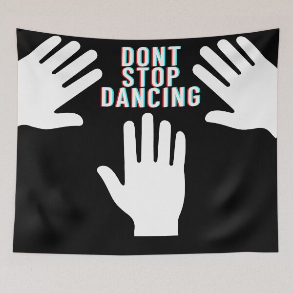 Item preview, Dont stop dancing black and white designed and sold by SiinVerguenza.