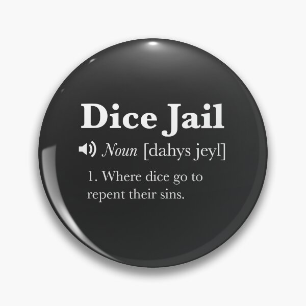 Item preview, DnD Dice Jail Definition designed and sold by Cute N' Nerdy Shop.