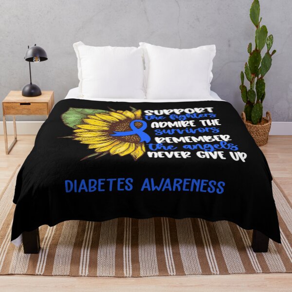 Item preview, Diabetes Awareness - Support the Fighters Admire the Survivors Remember the Angels Never Give Up designed and sold by whlrcheryl.