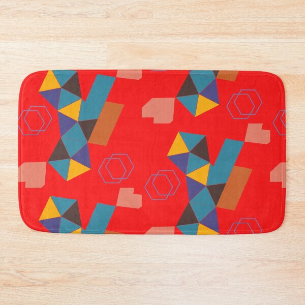 Item preview, Geometric Minimalist Design Pattern Block | Bold Colors designed and sold by The Bubble 1307.