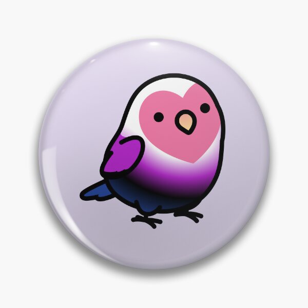 Item preview, Genderfluid LGBT+ Pride Lovebird designed and sold by birdhism.