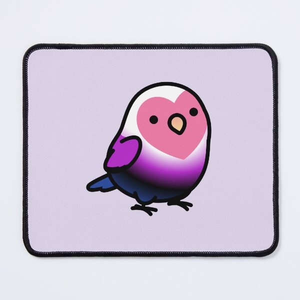 Item preview, Genderfluid LGBT+ Pride Lovebird designed and sold by birdhism.