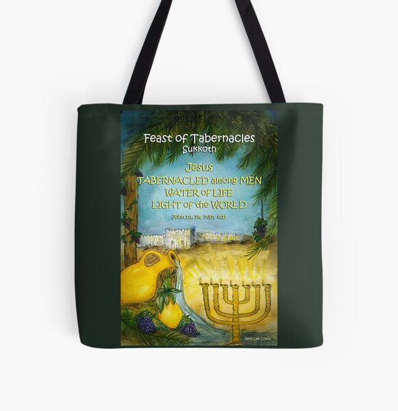 Jesus in The Feast of Tabernacles All Over Print Tote Bag