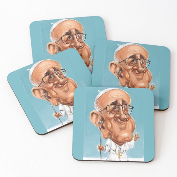 Item preview, Pope Francis Caricature artwork designed and sold by PoliticsPrint.