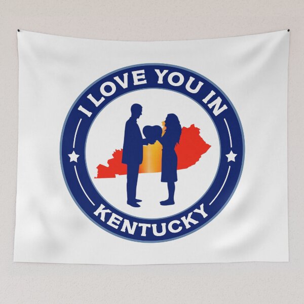 Item preview, I love you in Kentucky - Love & Happiness in Kentucky, USA - designed and sold by 1212-Design.