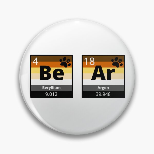 Item preview, BeAr Periodic Table Chemistry Nerd Gay mlm designed and sold by prideXrainbow.