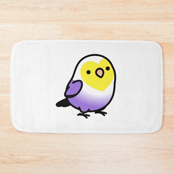 Item preview, Non-binary LGBT+ Pride Lovebirds designed and sold by birdhism.