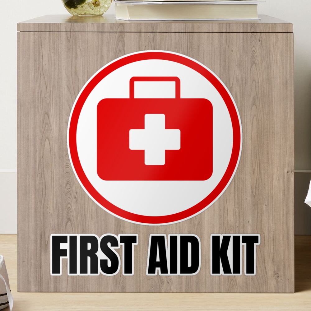 FIRST AID KIT INSIDE EMERGENCY DECAL STICKER USA MADE TRUCK VEHICLE WINDOW  WALL | eBay