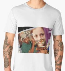 Playing His Trumpet As A Bus Goes By Men's Premium T-Shirt