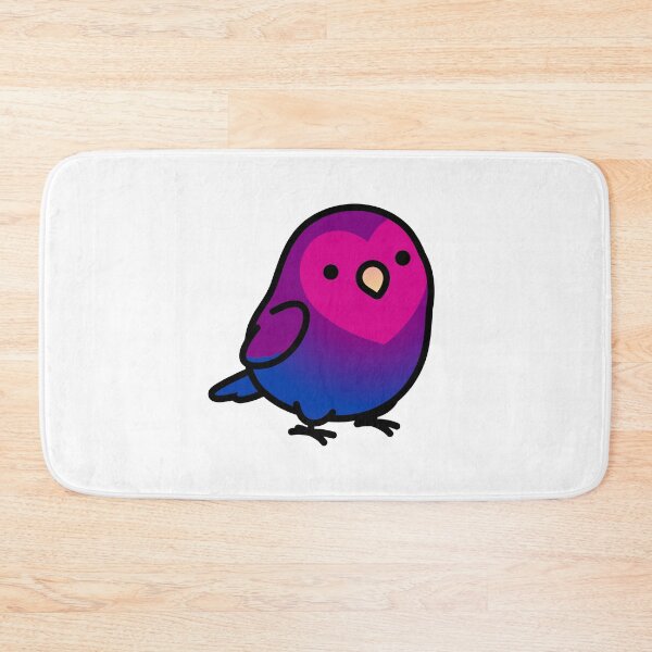 Item preview, "Bi Bi Birdie" Bisexual LGBT+ Pride Lovebird designed and sold by birdhism.