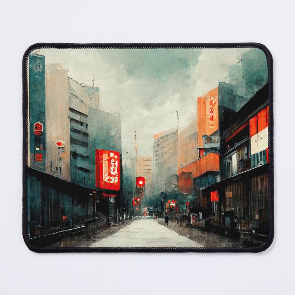Item preview, Japanese town Lofi Aesthetic designed and sold by WolfPack-Art.