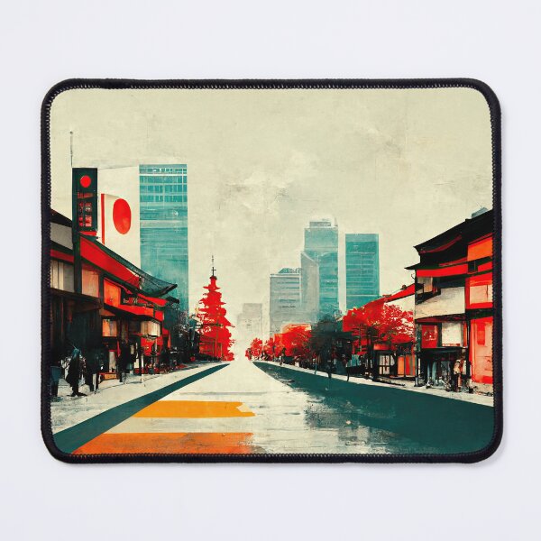 Item preview, Japanese town Lofi Aesthetic No. 2 designed and sold by WolfPack-Art.