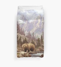 Grizzlybär Landschaft Bettbezug