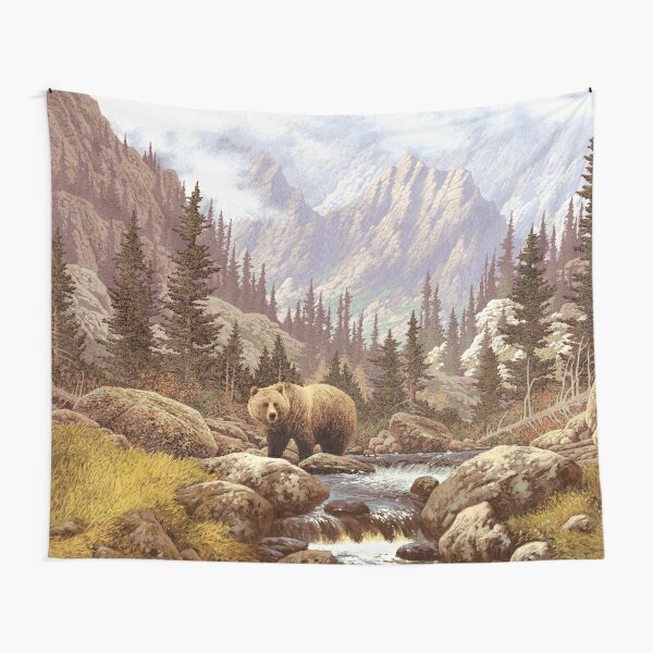Discover Grizzly Bear Landscape | Tapestry