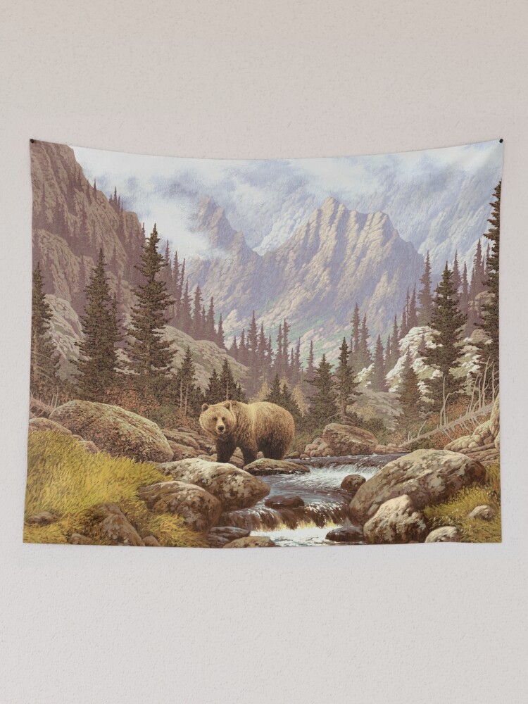 Discover Grizzly Bear Landscape | Tapestry