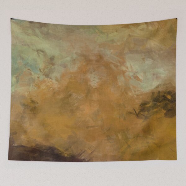 Item preview, Brown, Mustard and Yellow Abstract designed and sold by ibadishi.