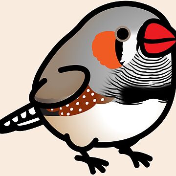 Artwork thumbnail, Chubby Zebra Finch by birdhism